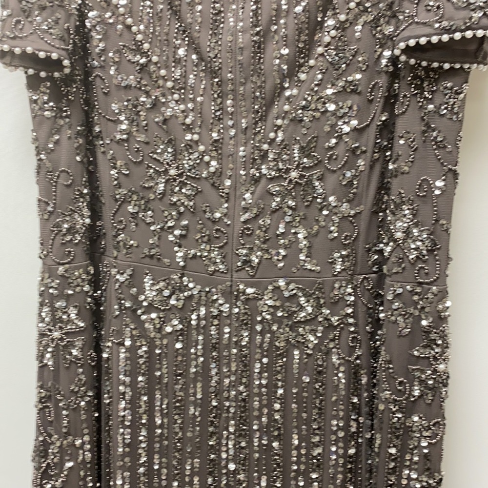 Adrianna Papell plus size off shoulder gown - Picture 13 of 13